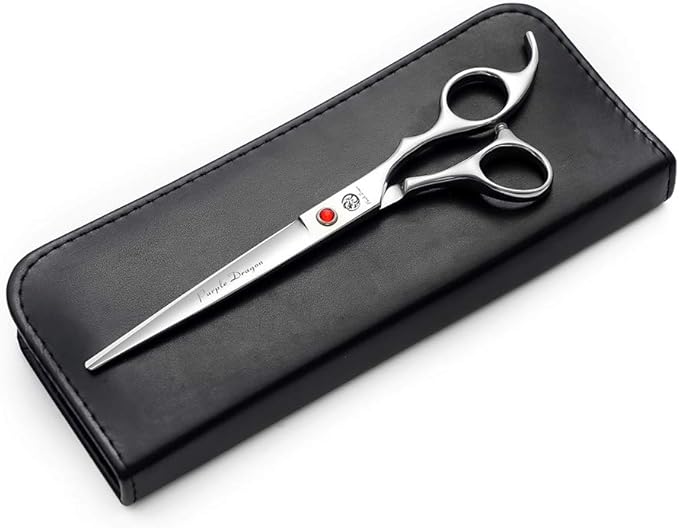 Purple Dragon 4“/5"/5.5"/6"/6.5"/7"/7.5"/8"/9"/10" Sharp Edge Salon Hair Cutting Shears - Pet/Dog Grooming Scissors with Bag - Perfect for Barber or Pet Groomer