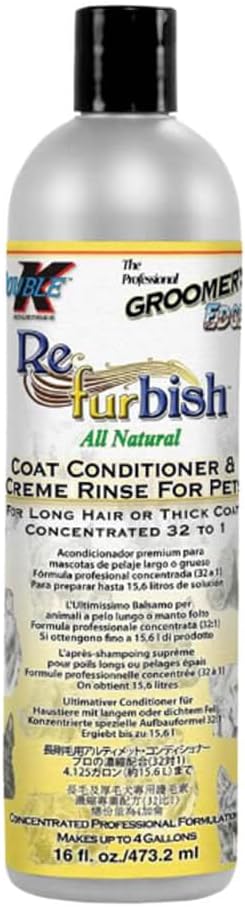 Groomer's Edge Re-Fur-Bish Pet Conditioner, 16-Ounce