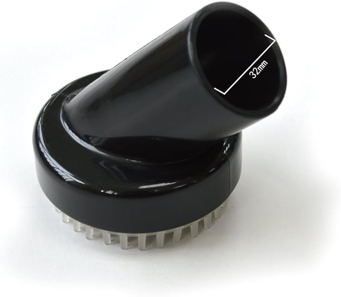 EZ SPARES Replacement Pet Round Air Brush Central Vacuum Hose Attachment Dog Grooming Tool Universal 1 1/4 inches (32mm) Soft PVC for Pets Cat Dog Animal's Hair Cleaning