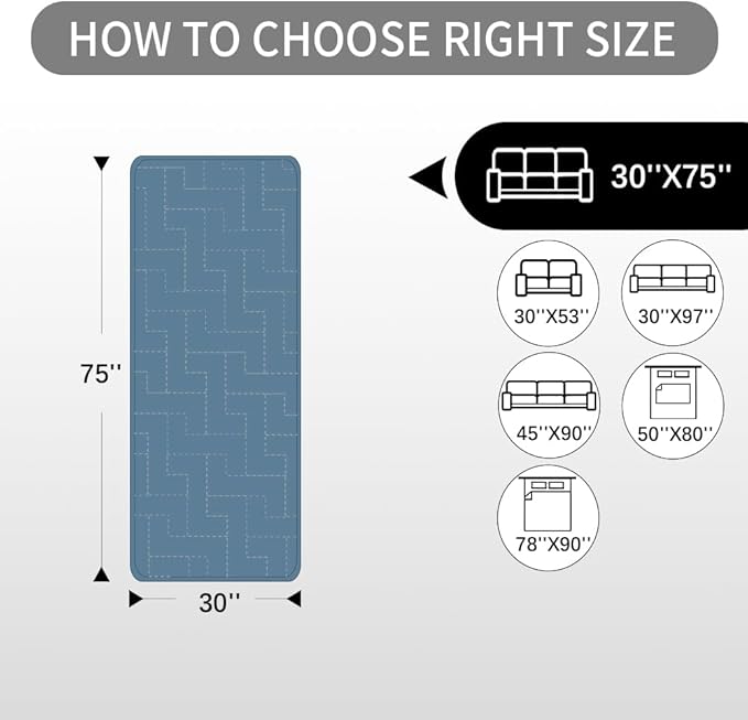fuguitex Waterproof Dog Bed Cover Couch Cover for Pet Anti-Slip Cat Mat Pet Pad Blanket for Sofa Chair Recliner Bed Furniture Protrctor