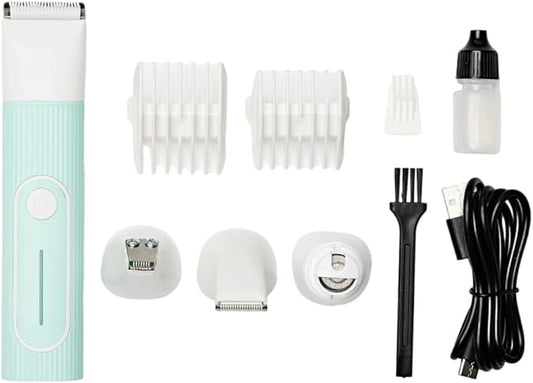 Pet Nail Grinder and Hair Clipper Set for Small and Medium Dogs - Electric Nail Clipper with 3 Cutter Heads and Nail Grinder - Dog Grooming Kit and Pet Supplies