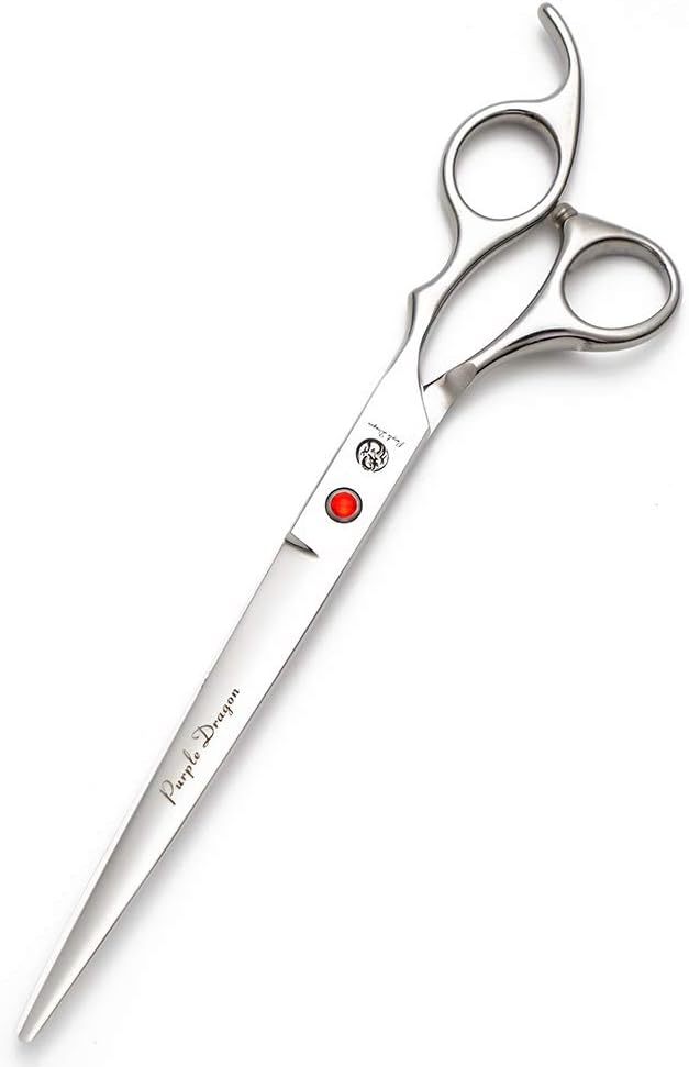 Purple Dragon 4“/5"/5.5"/6"/6.5"/7"/7.5"/8"/9"/10" Sharp Edge Salon Hair Cutting Shears - Pet/Dog Grooming Scissors with Bag - Perfect for Barber or Pet Groomer