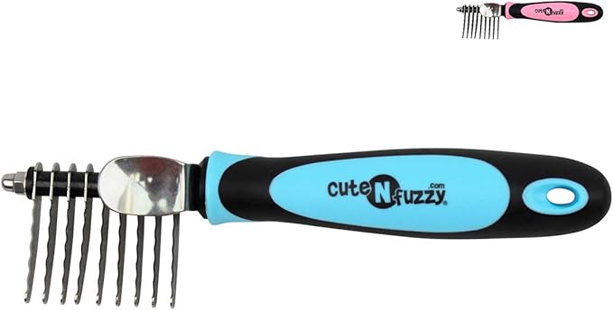 Pet Dematting Comb, Blue