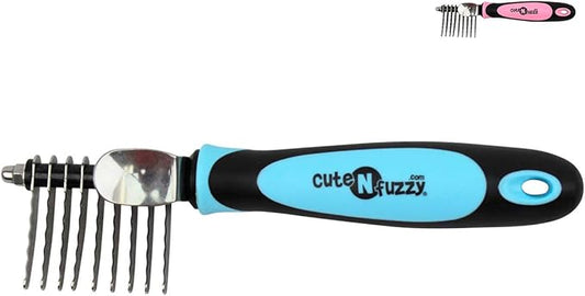 Pet Dematting Comb, Blue
