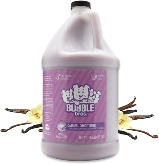 Oatmeal Dog Conditioner, 1 Gallon - Naturally Derived Ingredients, Moisturizes and Conditions The Skin and Coat of Your Pets, Loosens Mats and Tangles in The Hair, Soothes Dry Itchy Skin