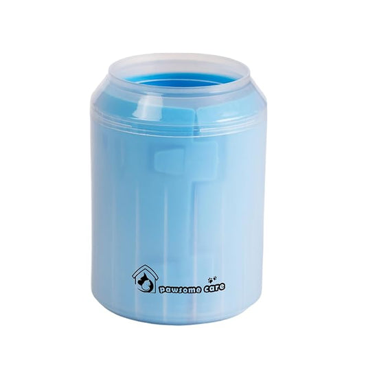 Pet Paw Cleaner & Scrubber For Dogs, Durable & Non-Slip Washer Cup For Medium Size Dogs & Puppies With Silicone Bristle Brush, Cleanser Cup For Dirt And Mud Removal, Achieve Clean Paws & Feet Faster