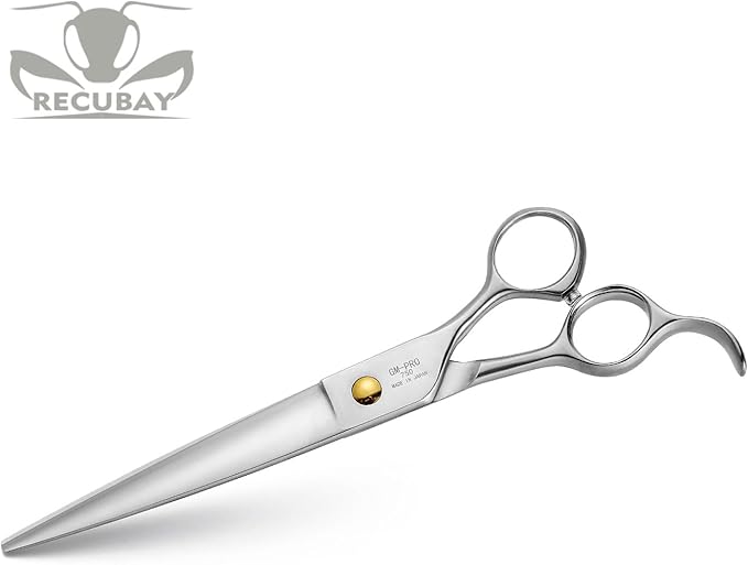 Gold Mantis Professional Dog Shears, 7.5" Straight Shear For All Breeds, Sharp and Smooth Scissoring Tools