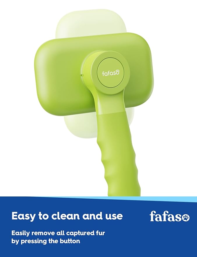 Dog Bath Brush, Pet Grooming Brush for Dogs and Cats, All Hair Types including Short and Long, Apple Green