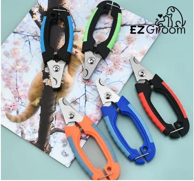 Dog & Cat Pets Nail Clippers and Trimmers - with Safety Gurad to Avoid Over Cutting, Professional Grooming Tool for Pets (Large, Blue)