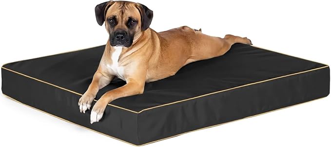 Dog Bed Cover 20Lx15Wx3H Inch.Waterproof Heavy Duty Durable Oxford Dog Bed Replacement Covers with Zipper.Washable Removable Pet Bed Mattress Protector Cover.Black,Cover Only.