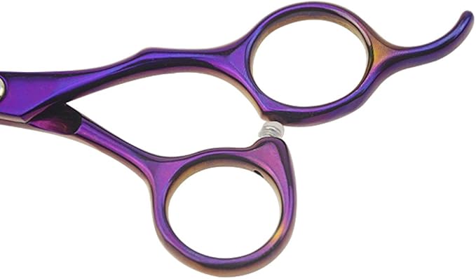 LILYS PET 5.0" Right-Handed Round-Tip Pet Grooming Scissors, Stainless Steel Small Ball Tip for Nose, Ear, Face, Paw Hair for Dogs and Cats