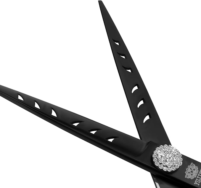 7” Professional Straight Dog Grooming Scissors – Sharp Stainless Steel Pet Shears for Dogs & Cats, Full-Body Hair Trimming Tool for Groomers & Home Use