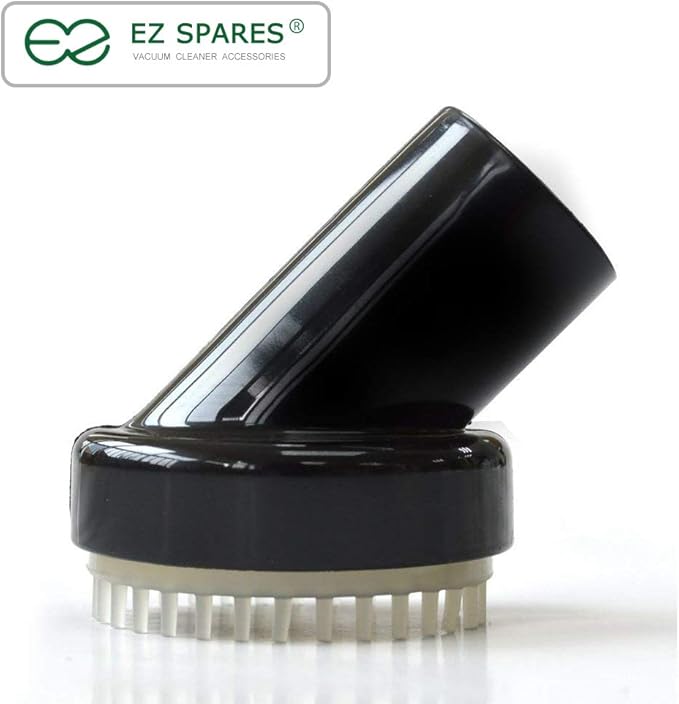 EZ SPARES Replacement Pet Round Air Brush Central Vacuum Hose Attachment Dog Grooming Tool Universal 1 1/4 inches (32mm) Soft PVC for Pets Cat Dog Animal's Hair Cleaning