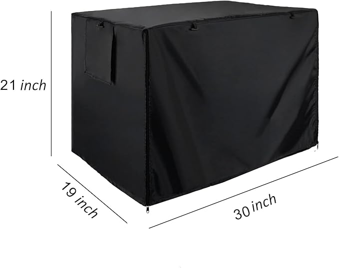 kefit Dog Crate Cover 30 inch, Kennel Cover for Dog Cage, Black