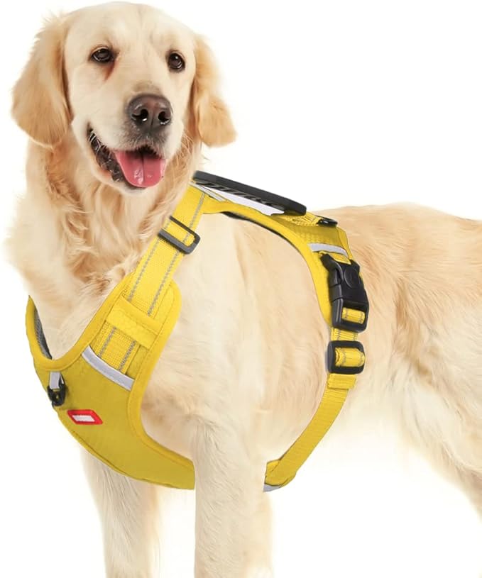 No Pull Dog Harness Reflective No Choke Pet Padded Vest Harness for Small Medium Large Dogs,Breathable Heavy Duty Dog Walking Harness with Easy Control Handle for Outdoor Training Running