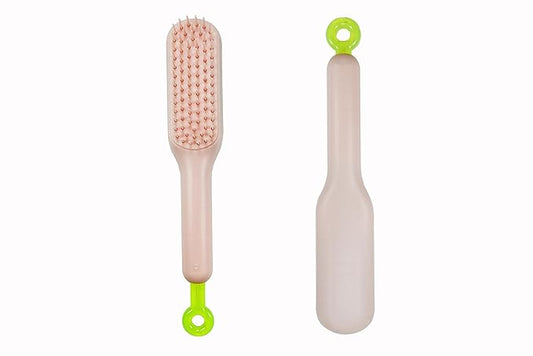 Stretchable Puppy Brush ， Soft Dog Brush - Gentle Grooming Brush for Small Dogs, Perfect for Yorkie, Shih Tzu, Maltipoo ，Dog Hair Remover Brush (Pink)