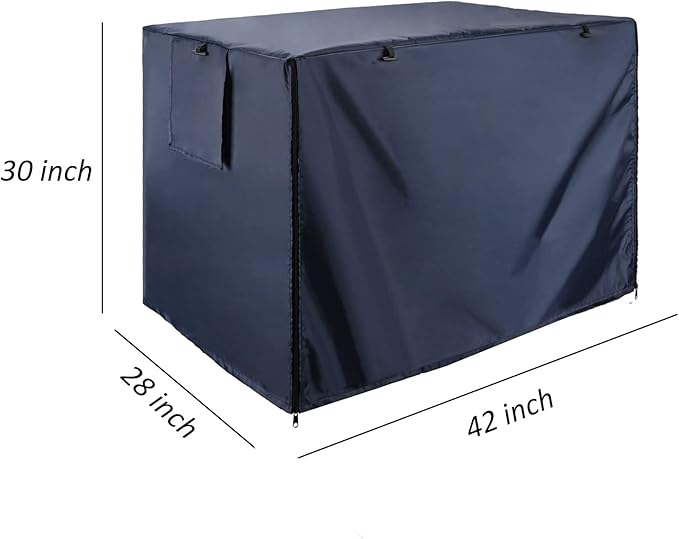 kefit Dog Crate Cover 42 inch, Kennel Cover for Dog Cage, Navy Blue