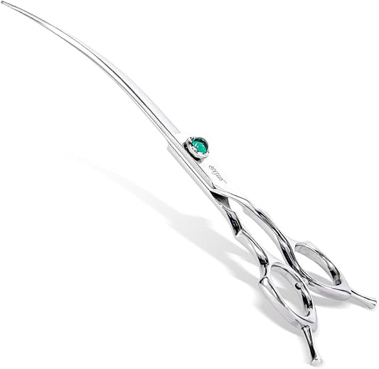 Dog Grooming Curved Scissors 7 inch Professional Pet Shears Made Of Japanese Advanced Stainless Steel Professional Grooming Scissors for Dogs Cats and Other Pets