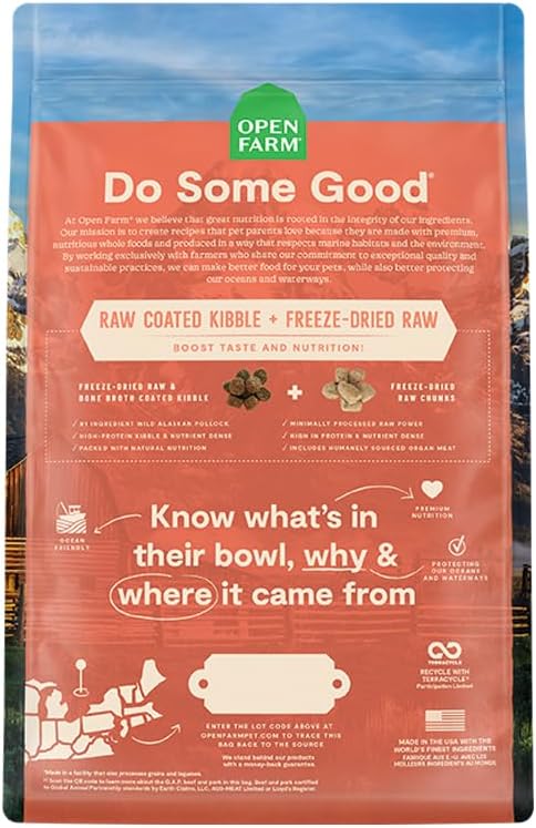 Open Farm RawMix Tide & Terrain with Ancient Grains Recipe Dog - 20lb