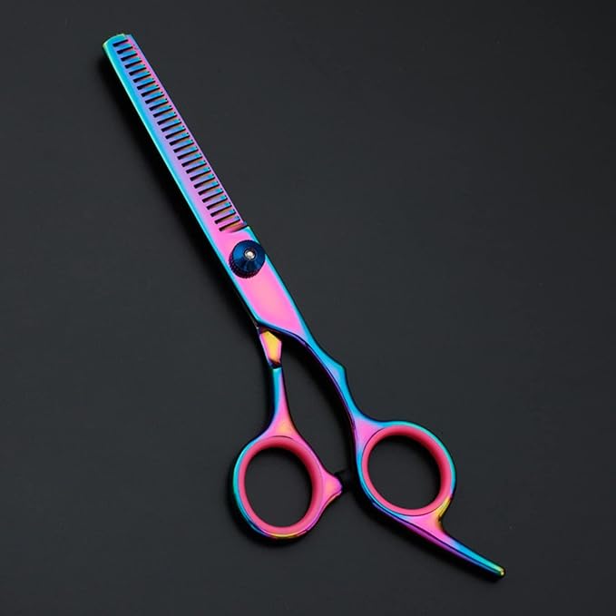 Pet Grooming Scissors Set, 7 in 1 Dog Grooming Scissors Set with Storage Box, Includes Straight & Thinning & Curved Scissors