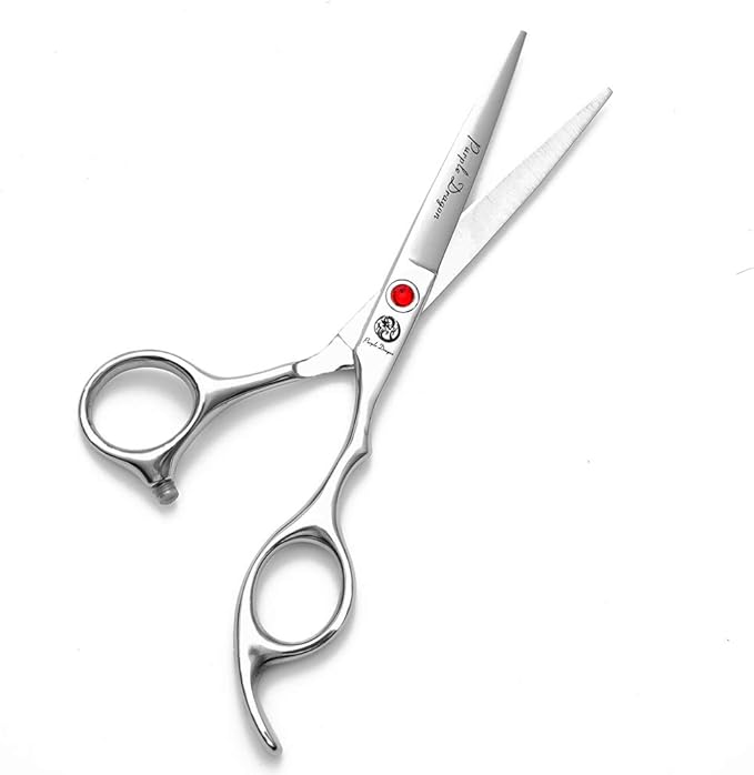 Purple Dragon 4“/5"/5.5"/6"/6.5"/7"/7.5"/8"/9"/10" Sharp Edge Salon Hair Cutting Shears - Pet/Dog Grooming Scissors with Bag - Perfect for Barber or Pet Groomer