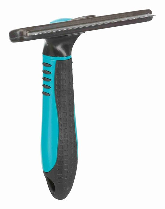 TRIXIE Pet Deshedding and Grooming Tool, Medium and Large Dogs, 4" x 6" (11x15cm)