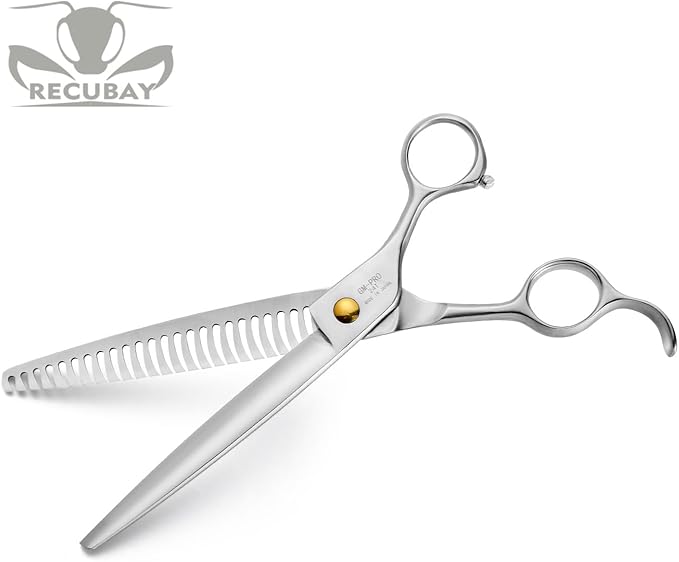 Gold Mantis Professional Dog Shears, 7.5" Blender Shear For All Breeds, Sharp and Smooth Scissoring Tools