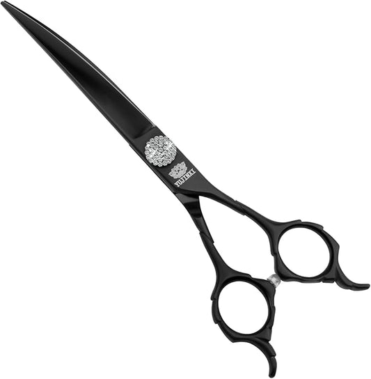 7.0” Curved Dog Grooming Scissors – Sharp Pet Hair Trimming Shears for Face, Ears & Paws | Precision Tool for Professional Groomers