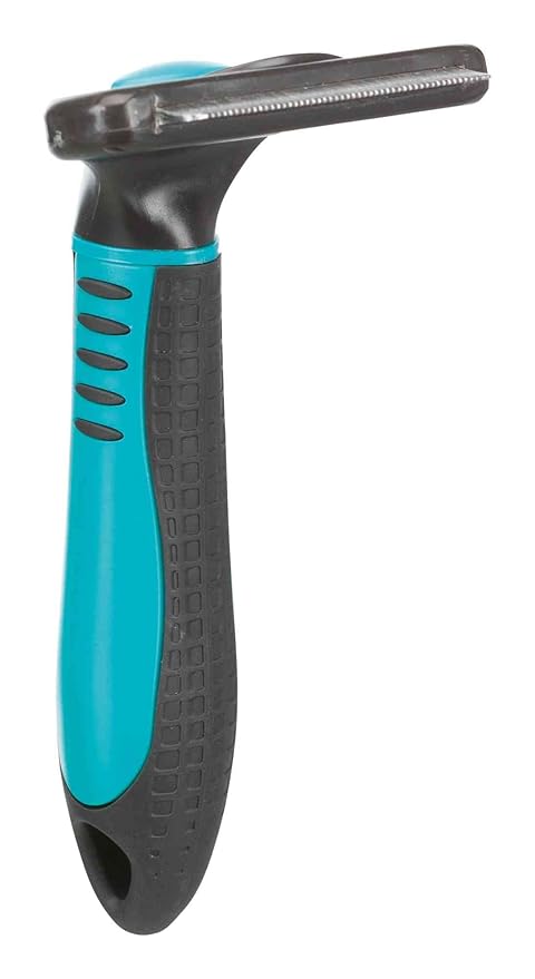 TRIXIE Pet Deshedding and Grooming Tool for Cats and Small Dogs, 2.75" x 5.5" (7x15cm)