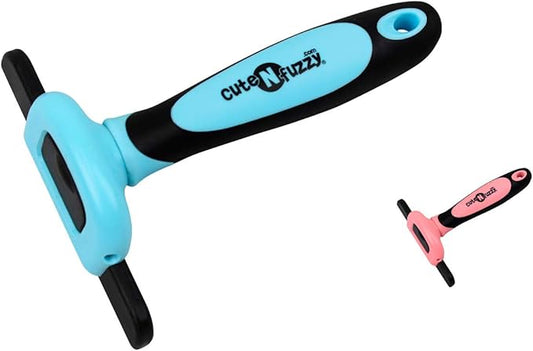 Deshedding Pet Grooming Comb, Blue, Large