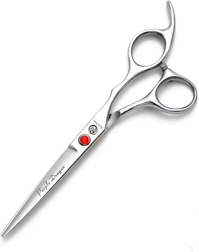 Purple Dragon 4“/5"/5.5"/6"/6.5"/7"/7.5"/8"/9"/10" Sharp Edge Salon Hair Cutting Shears - Pet/Dog Grooming Scissors with Bag - Perfect for Barber or Pet Groomer