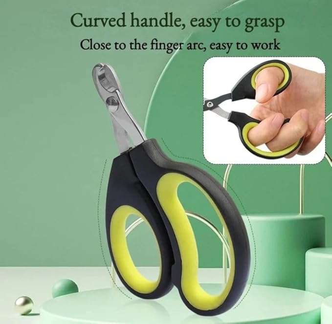 HOME&LOVE Dog Nail Trimmers and Cat Nail Clipper Set - Professional Pet Nail Clippers for Small Breeds, Heavy Duty, Safe, Ideal for Cats, Dogs, Puppies, Rabbits (Black/Beige)
