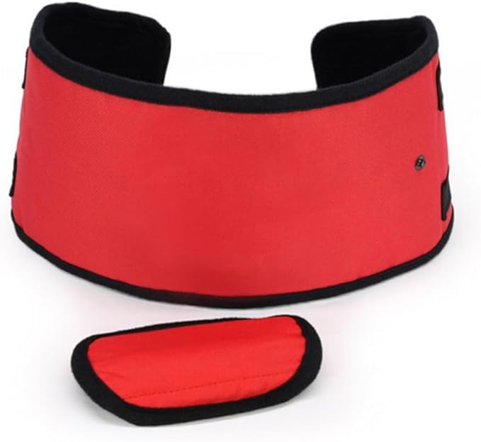 Pet Assist Sling Dog Harness with Handle Red M Size Dog Lift Support for Recovery Lightweight and Foldable