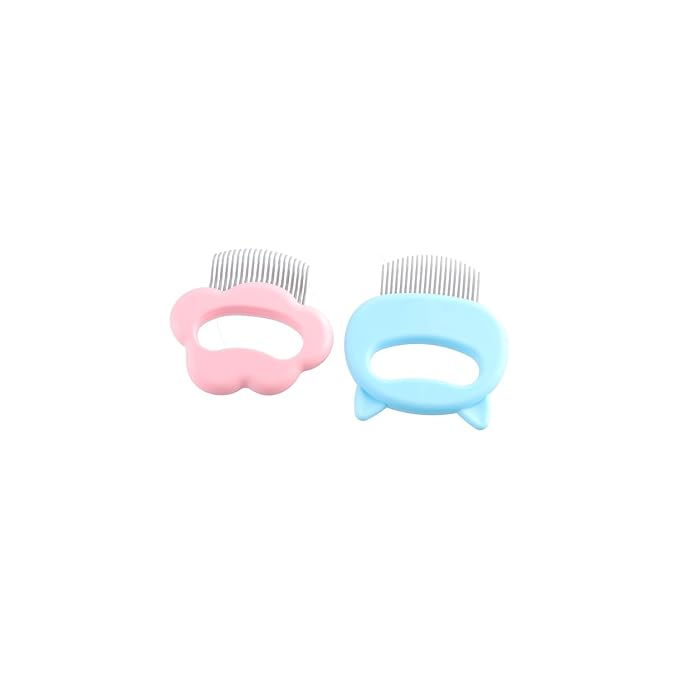 Leadigol Pet Combs, Cute Dog Cat Combs Hair Remover Brush Pet Grooming Tools Dog Massage Comb Brush Soft Deshedding Brush for Long and Short Hair Cat Dog Puppy Bunny