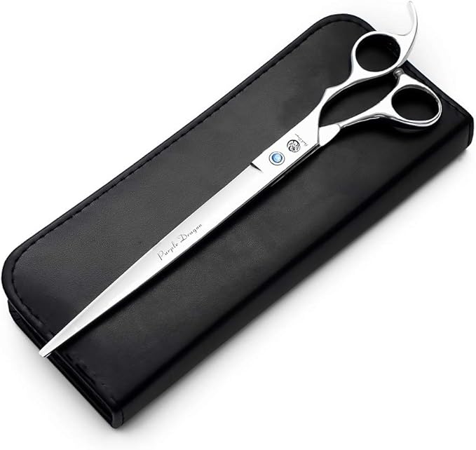 Purple Dragon 4“/5"/5.5"/6"/6.5"/7"/7.5"/8"/9"/10" Sharp Edge Salon Hair Cutting Shears - Pet/Dog Grooming Scissors with Bag - Perfect for Barber or Pet Groomer