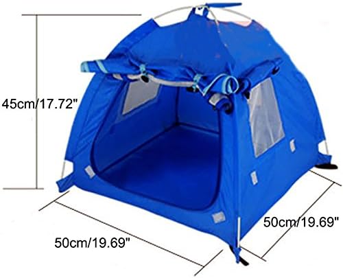 Breathable Washable Pet Puppy Kennel Dog Cat Folding Indoor Outdoor House Bed Tent (Brown,M)