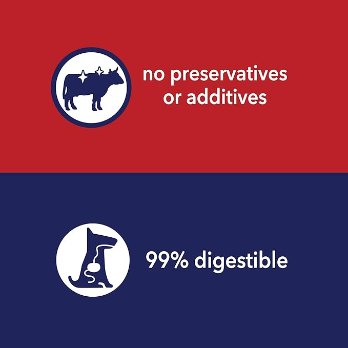 Pet Factory American Beefhide 8-9" Rolls Dog Chew Treats - Natural Flavor, 8 Count/1 Pack