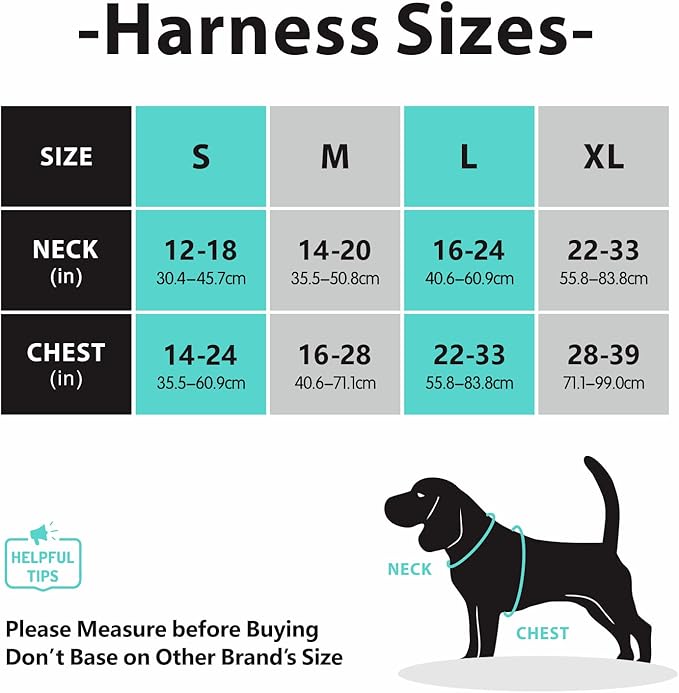 PoyPet No Pull Dog Harness, No Choke Front Clip Dog Reflective Harness, Adjustable Soft Padded Pet Vest with Easy Control Handle for Small to Large Dogs(Blue,L)