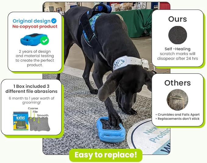 De' Vora Scratch Square - Dog Nail Scratch Board Treat Box | 5 in 1 Dog Scratch Pad for Nails | Dog Nail Scratch Board with Treat Box | Scratch Pad for Dogs Nail File | Dog Scratch Board XS/S