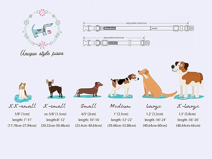 Unique Style Paws Valentine's Day Dog Collar with Bow Colorful Heart Love Dog Collars for Small Medium Large Dog New (L, Heart Bow)