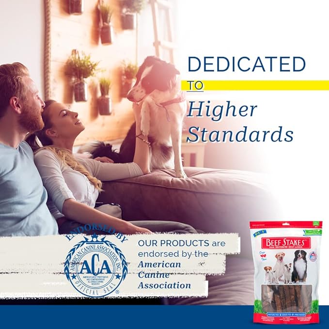 Pet Center, Inc. Center (PCI) - Beef Stakes 100% Natural Dog Treat 1lb. Bag