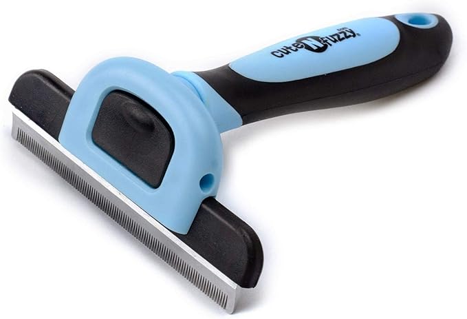 Deshedding Pet Grooming Comb, Blue, Large