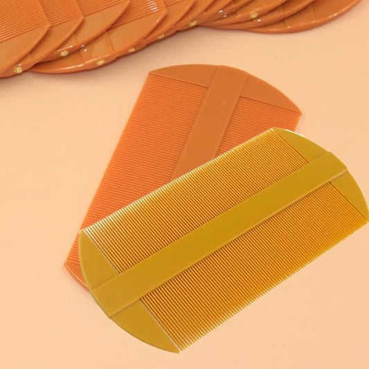 Fine Tooth Comb Amber Fine Tooth Portable Two Side Plastic Hair Comb Detangling Styler Edge Control Comb Grooming Accessory