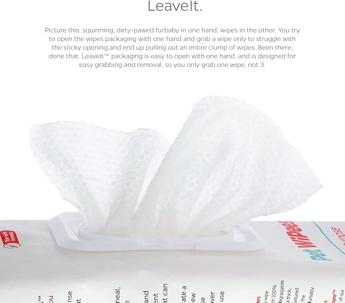 Pet Parents® Pet WiPees™ Cat All Purpose Cat Wipes, Pet Wipes, All Purpose Wipes for Cats & Cat Bath Wipes, Cat Cleaning Wipes (100 Count (Pack of 1), Natural)