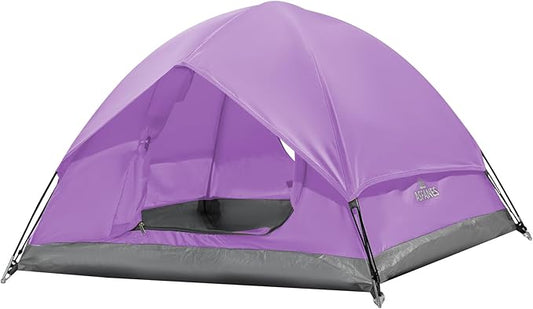 Outdoor Waterproof Pet Camping Tent, Cave Bed for Indoor Cats and Small Dogs, Portable Cat House Dog House, 39.3x39.3x23.6'', Purple, L.