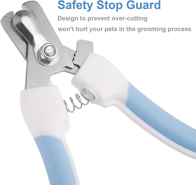 Dog & Cat Pets Nail Clippers and Trimmers with Safety Lock/Protective Guard to Avoid Over Cutting for Professional Grooming Tool for Pets