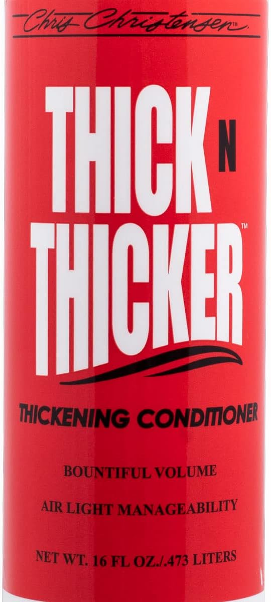 Chris Christensen Thick N Thicker Response Foaming Protein Dog Conditioner, Locks in Thickness & Adds 400x The Volume, Pro-Vitamin Formula, All Coat Types, Made in USA, 16 oz