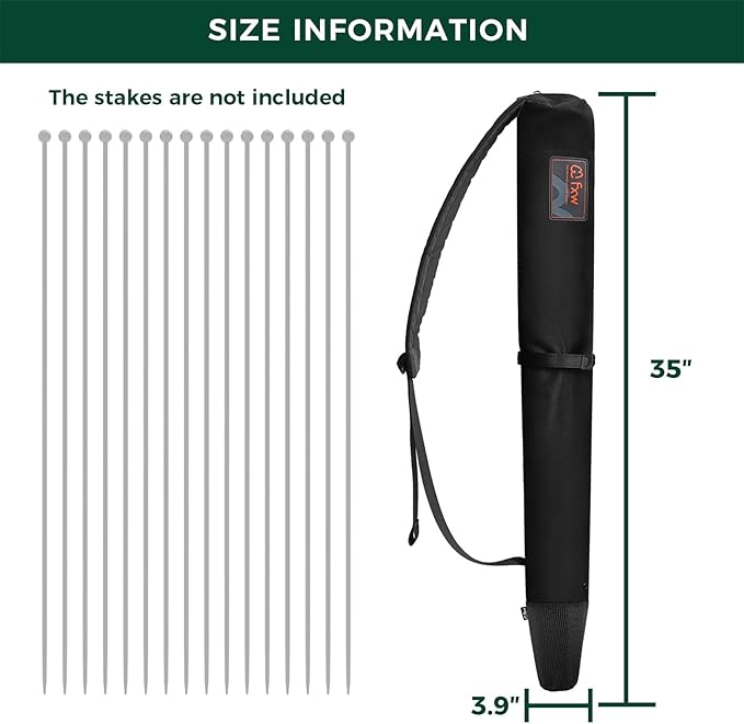 FXW Stake Bag Designed for Storing and Carrying While Camping, Suitable for All Dog Pen Brands