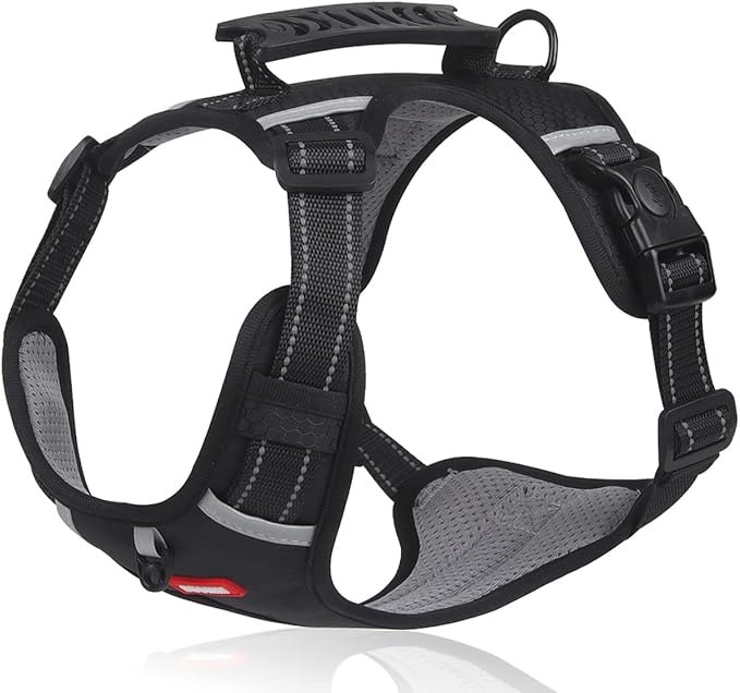 No Pull Dog Harness Reflective No Choke Pet Padded Vest Harness for Small Medium Large Dogs,Breathable Heavy Duty Dog Walking Harness with Easy Control Handle for Outdoor Training Running