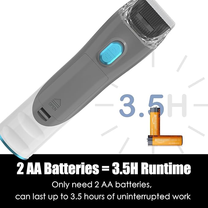 Pet Grooming Kit with 3.4L Oversized Vacuum Suction - 99% Pet Hair Removal - Professional Dog Clippers & Shedding Tools for Cats, Teddy, Poodle, Golden Retrievers (Pearly White)